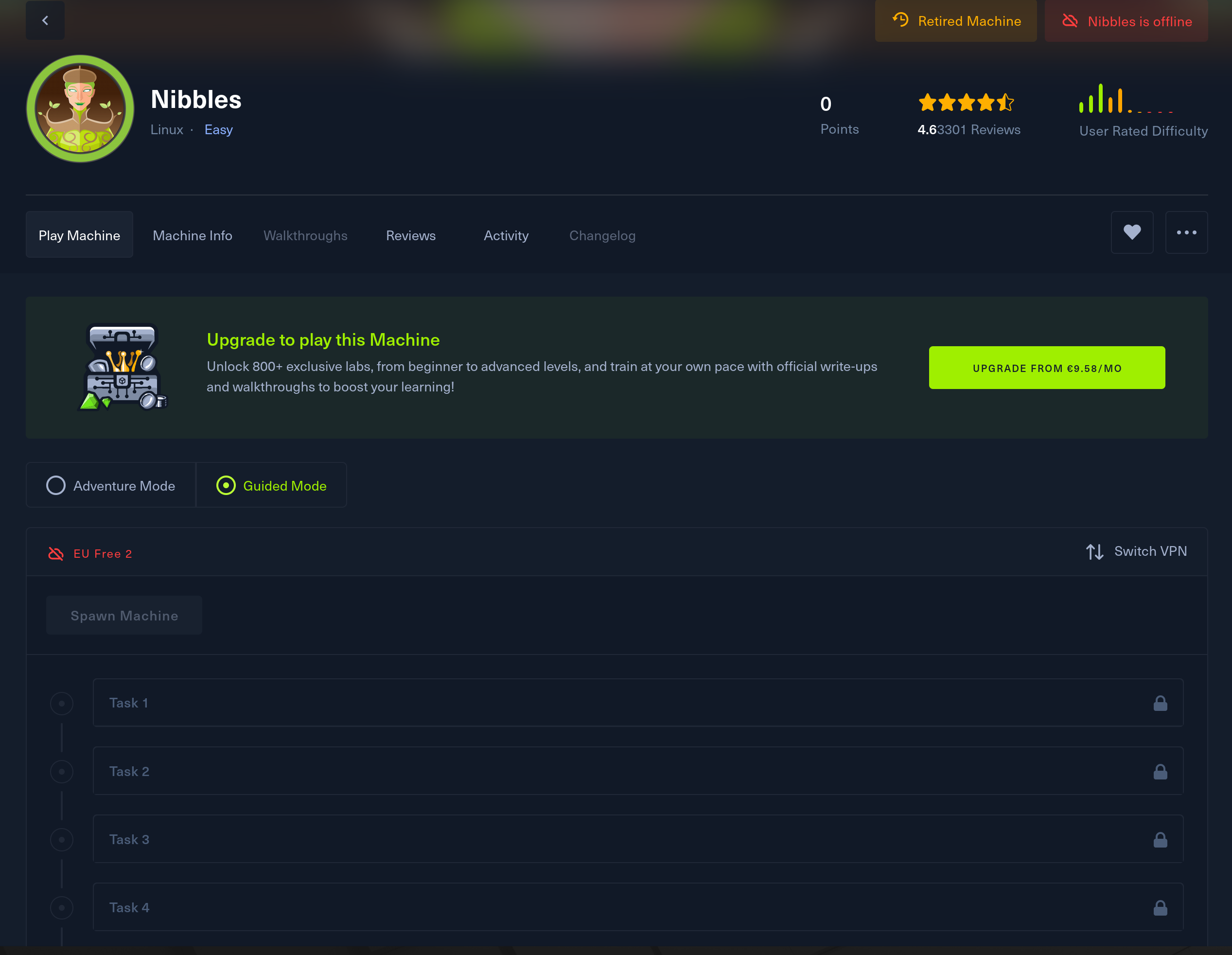 Screenshot of Nibbles Box
